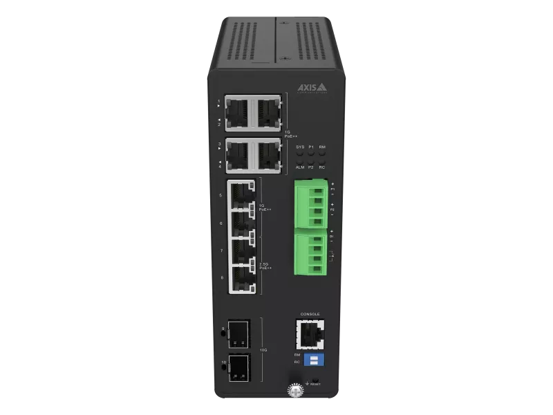 Odak Güvenlik | AXIS D8208-R Endüstriyel PoE++ Switch